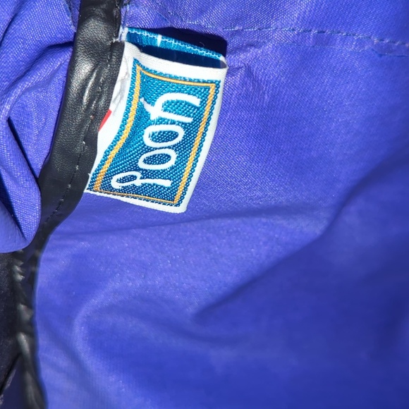 Vintage 90's Disney Winnie the Pooh Large Purple Rolling Duffel Travel Bag RARE - Picture 16 of 16